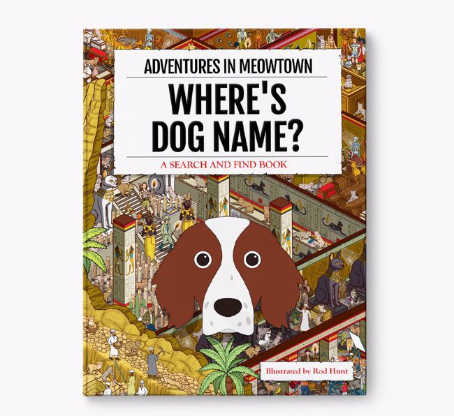 Personalised Irish Red & White Setter Book: Where's Dog Name? Volume 2